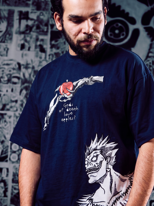 Death Note 2-in-1 Premium Embroidered Short Sleeve T-Shirt – Dual Design Anime Streetwear