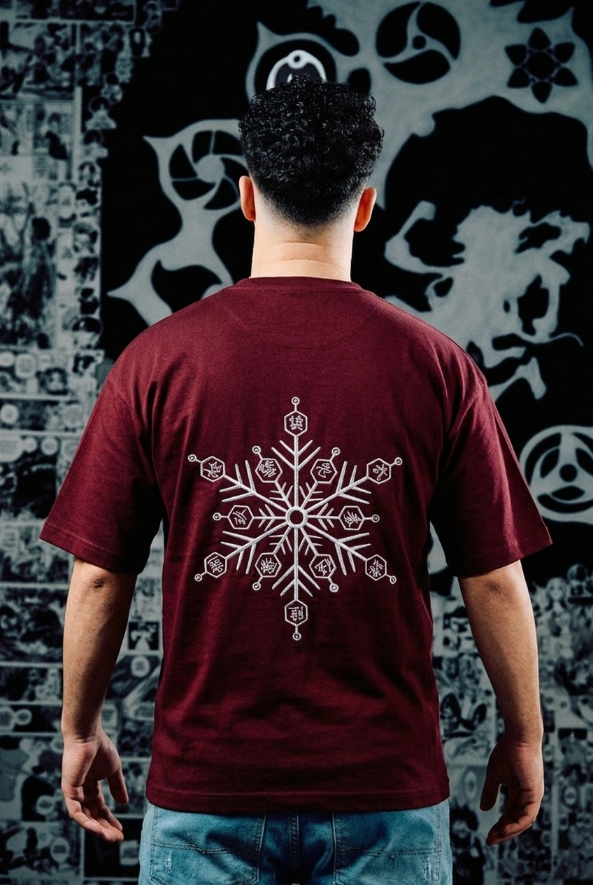 Jujutsu Kaisen T-Shirt – Domain Expansion Back Print Edition - Dark Red