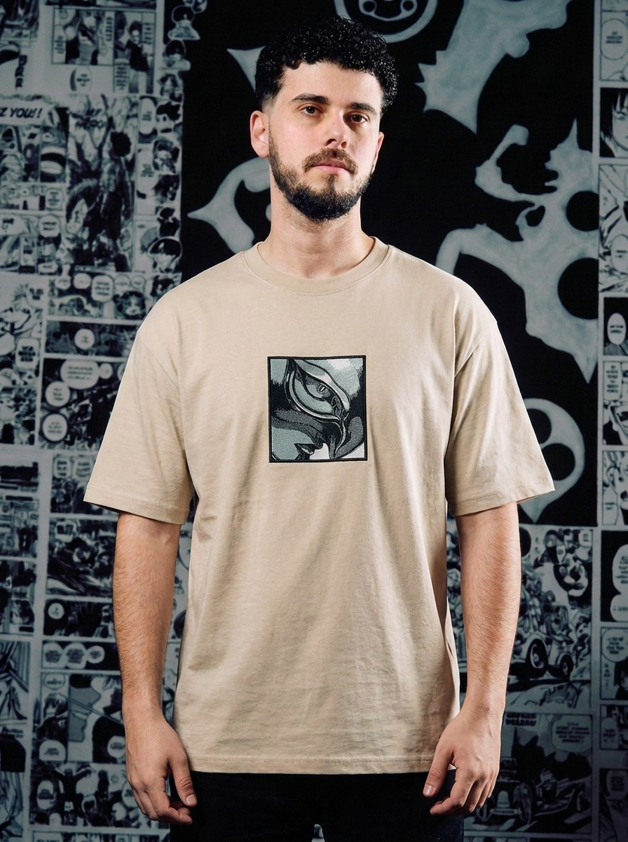 Band of the Hawk Embroidered Tee - Beige