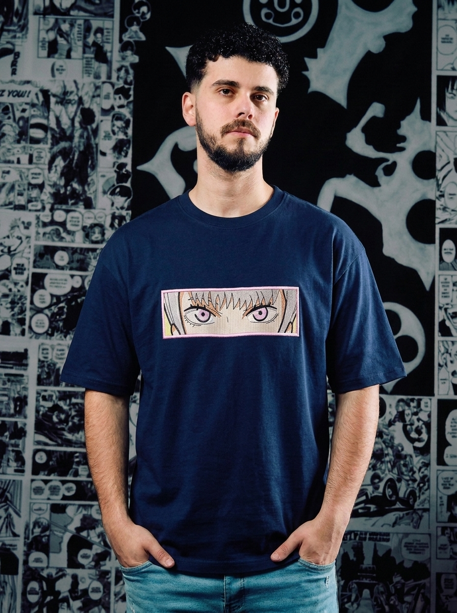 Grimoire Bearer Embroidered Tee - Navy