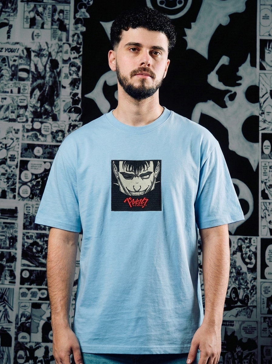 Apostle's Wrath Embroidered Tee - Light Blue