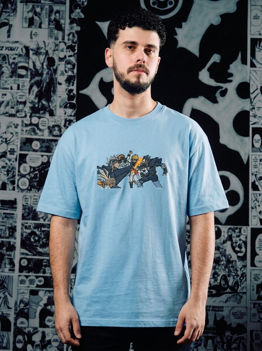 Anti-Magic Swordsman Embroidered Tee - Navy