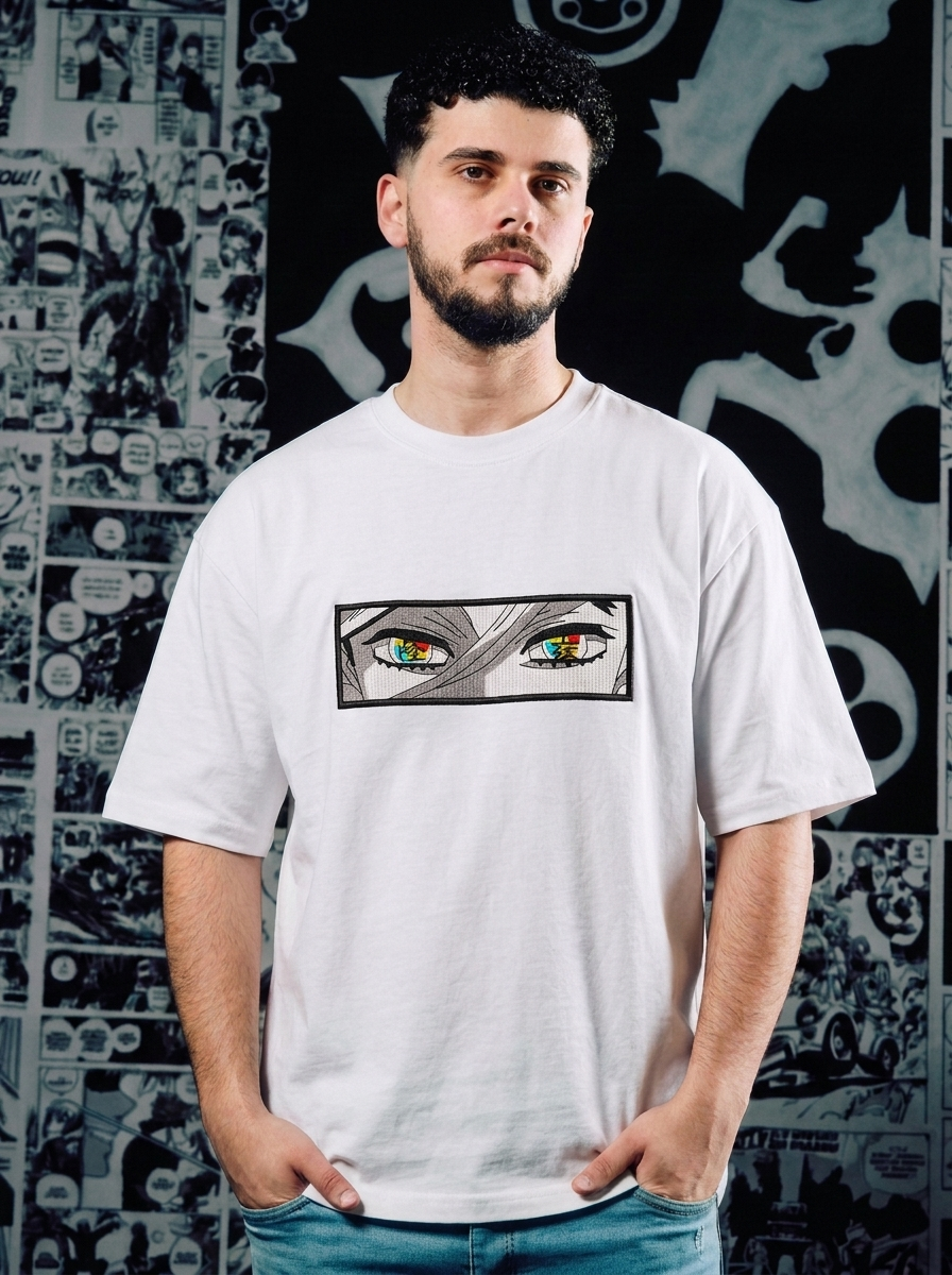 Insect Hashira Embroidered Tee - White