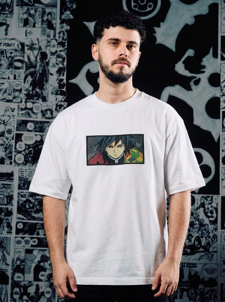 Upper Moon Three Embroidered Tee - White