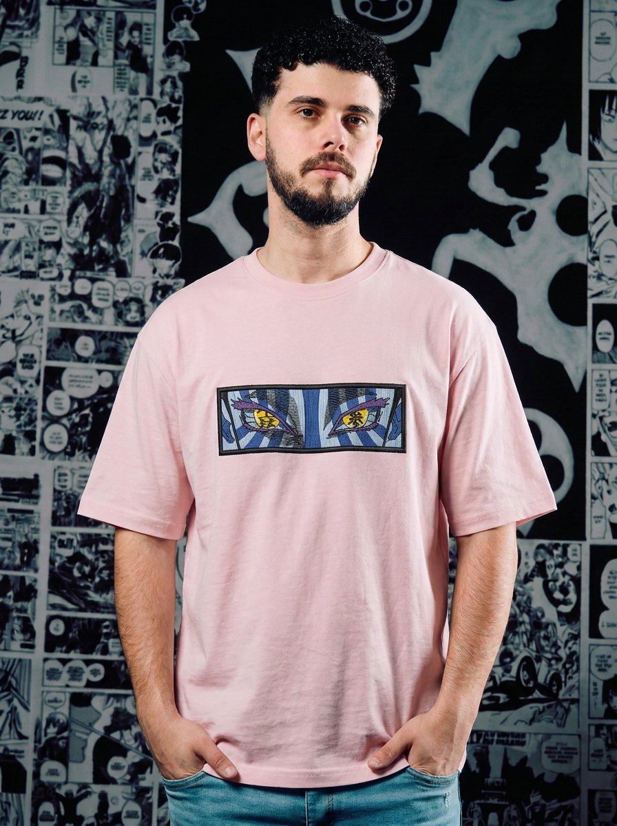 Water Breathing Embroidered Tee - Light Pink