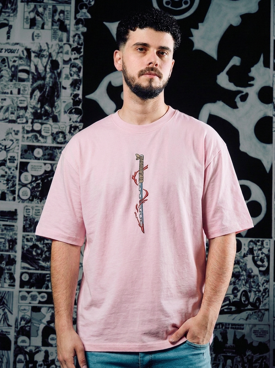 Upper Moon Six: Daki Embroidered Tee - Light Pink