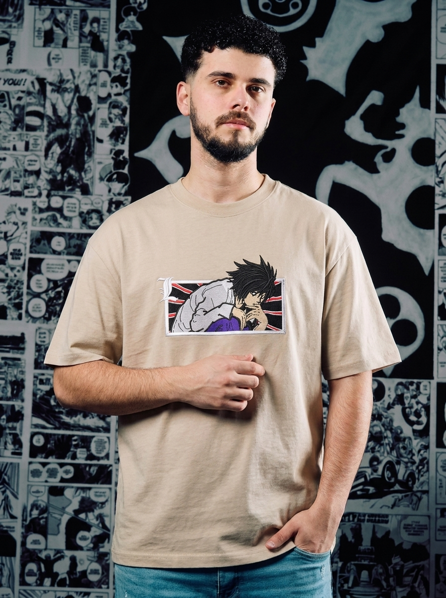 Just Justice Embroidered Tee - Beige