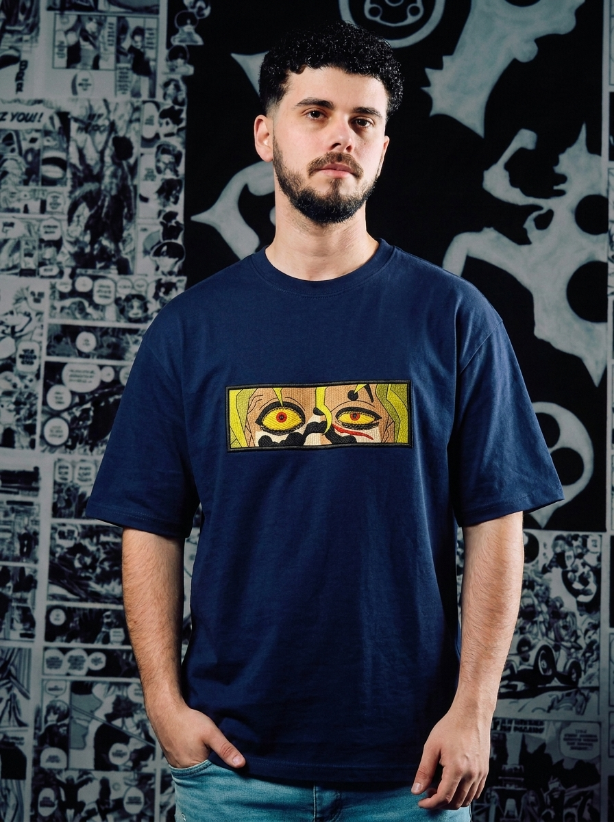 Mist Hashira Embroidered Tee - Navy