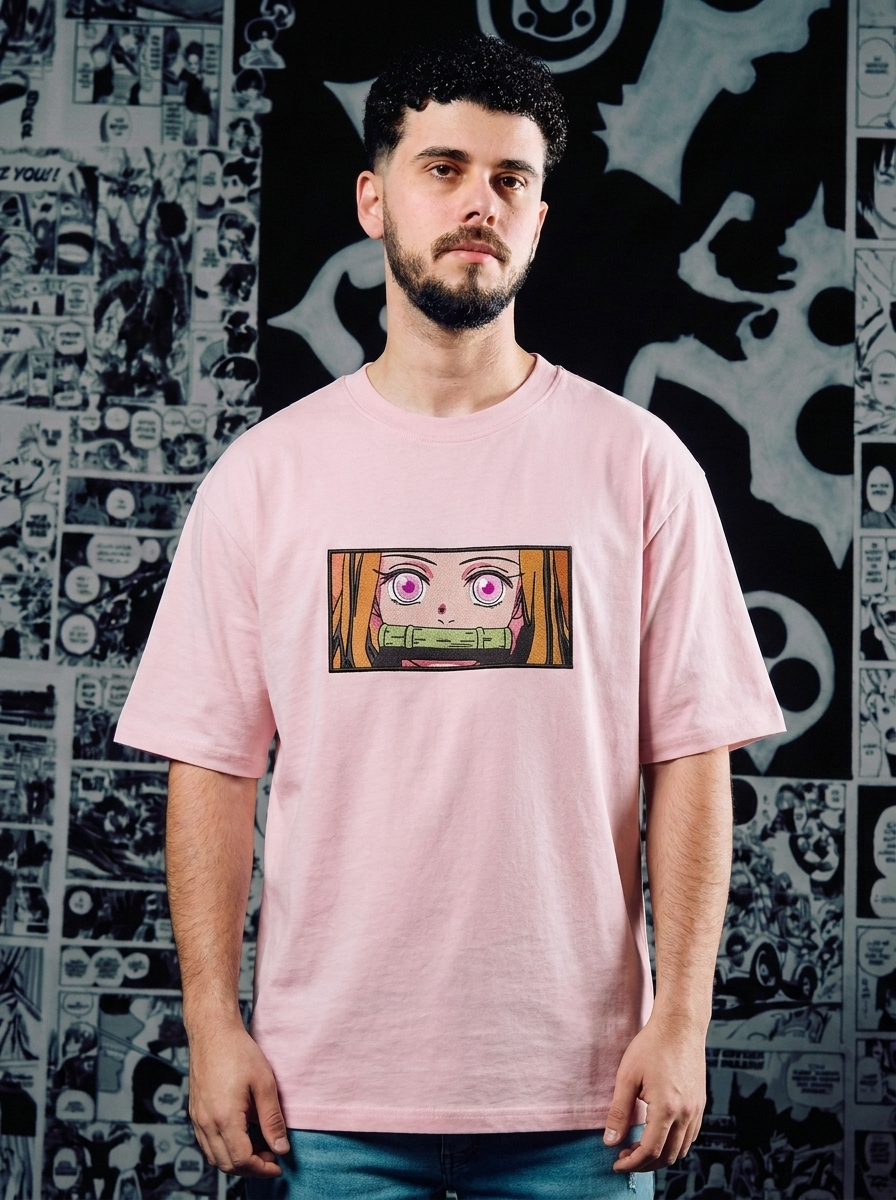 Final Selection Survivor Embroidered Tee - Light Pink