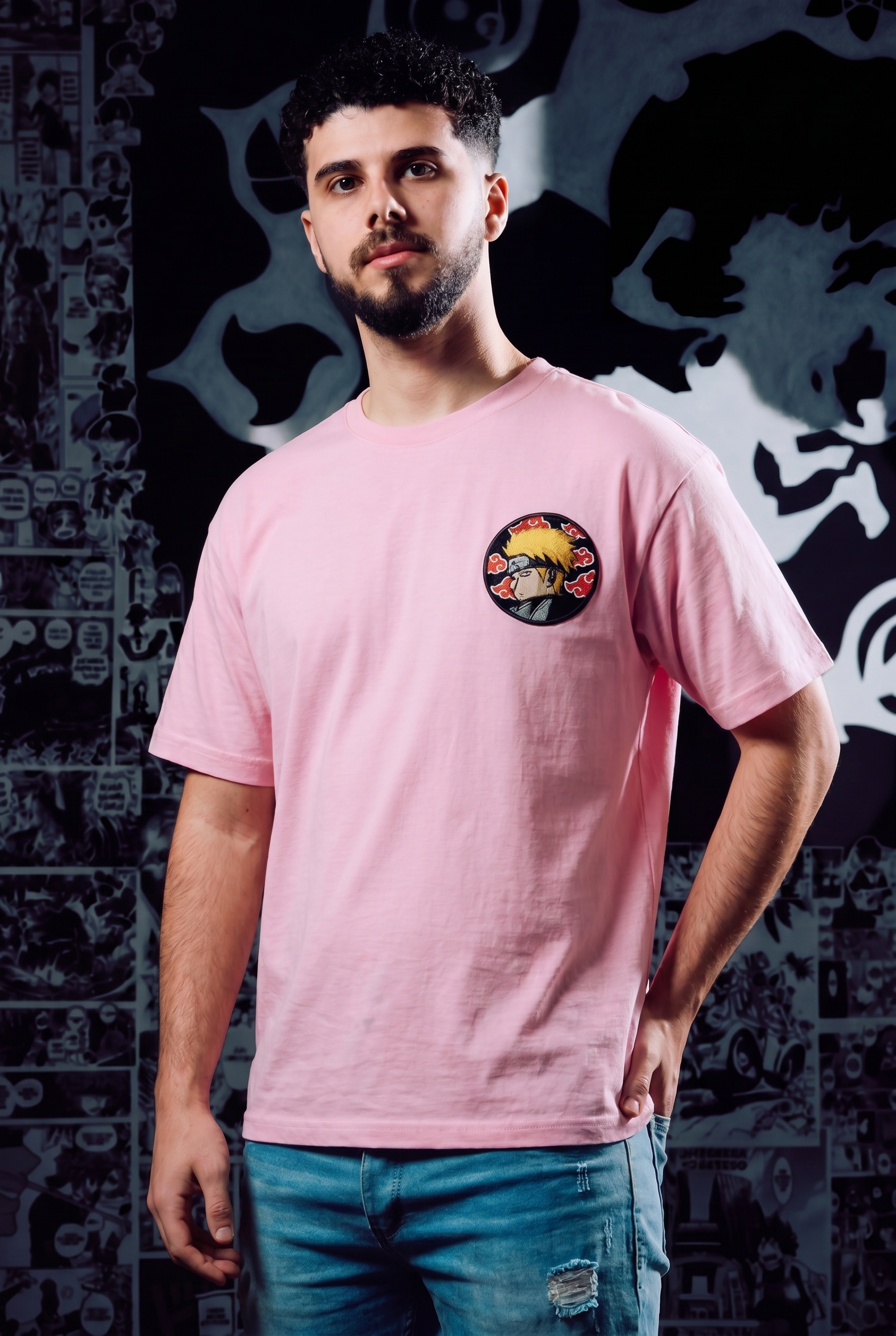 Pain (Naruto) Premium Embroidered T-Shirt – Naruto Shippuden Anime Streetwear