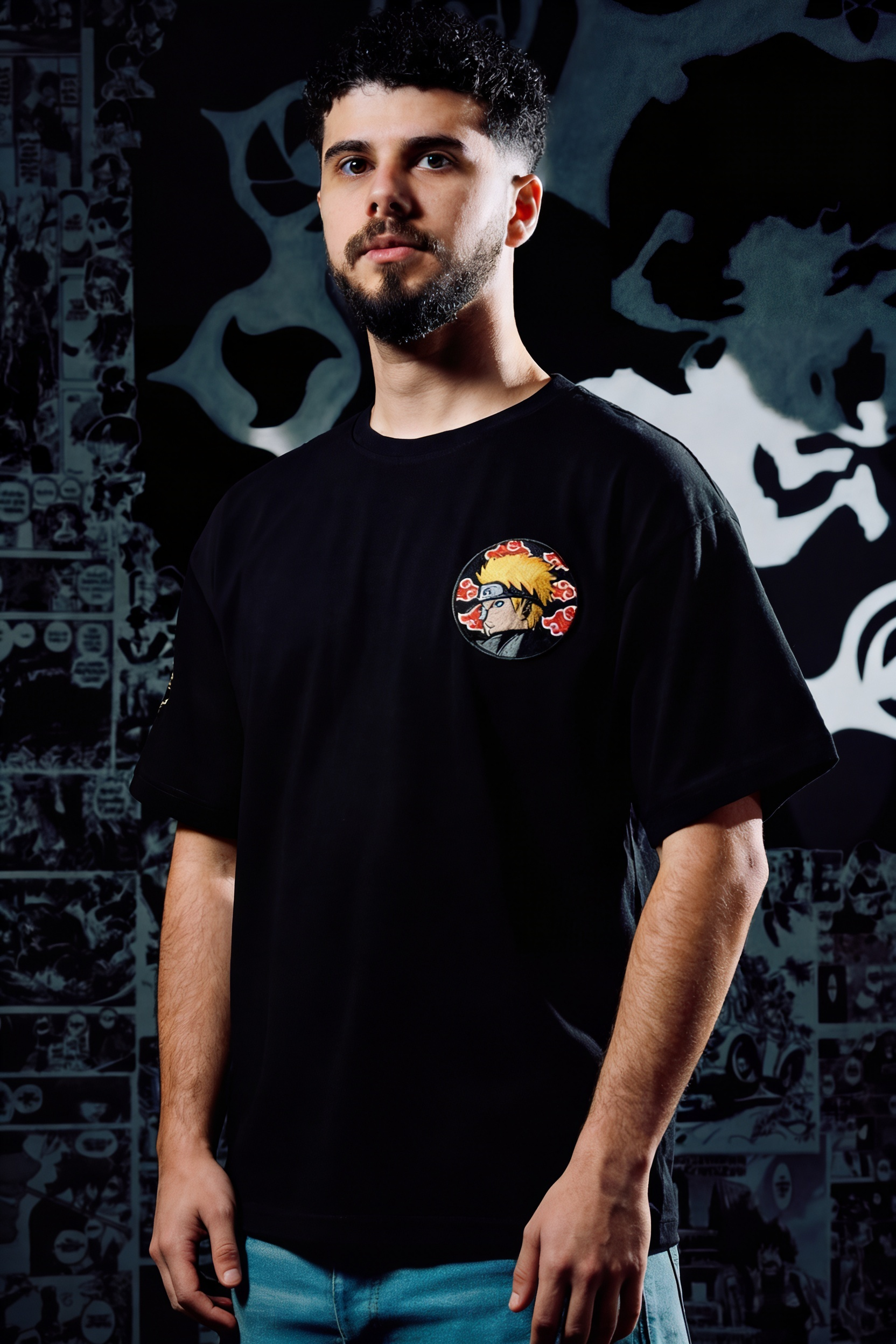 Pain (Naruto) Premium Embroidered T-Shirt – Naruto Shippuden Anime Streetwear