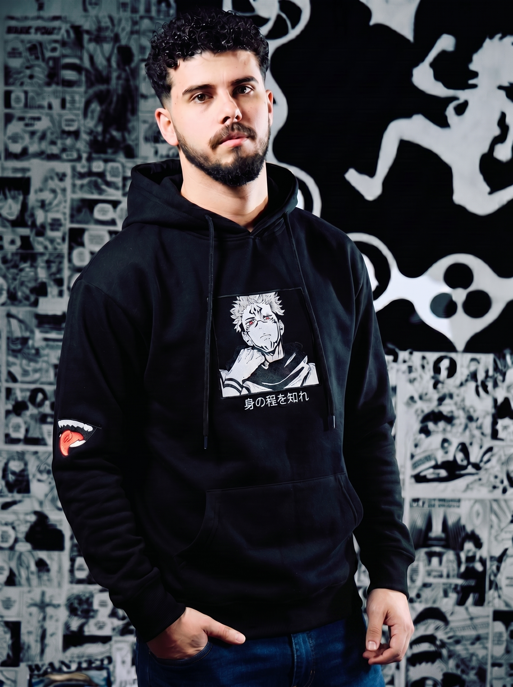 Jujutsu Kaisen Premium Embroidered Hoodie – Anime Streetwear