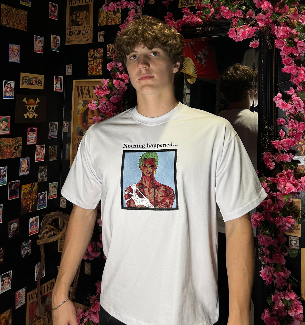 One Piece T-Shirt – Zoro “Nothing Happened” Edition