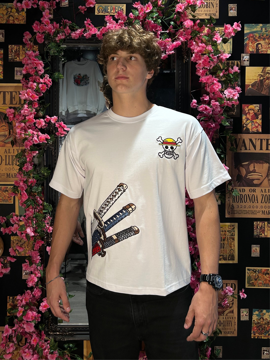 One Piece T-Shirt – Straw Hat & Three Swords Edition