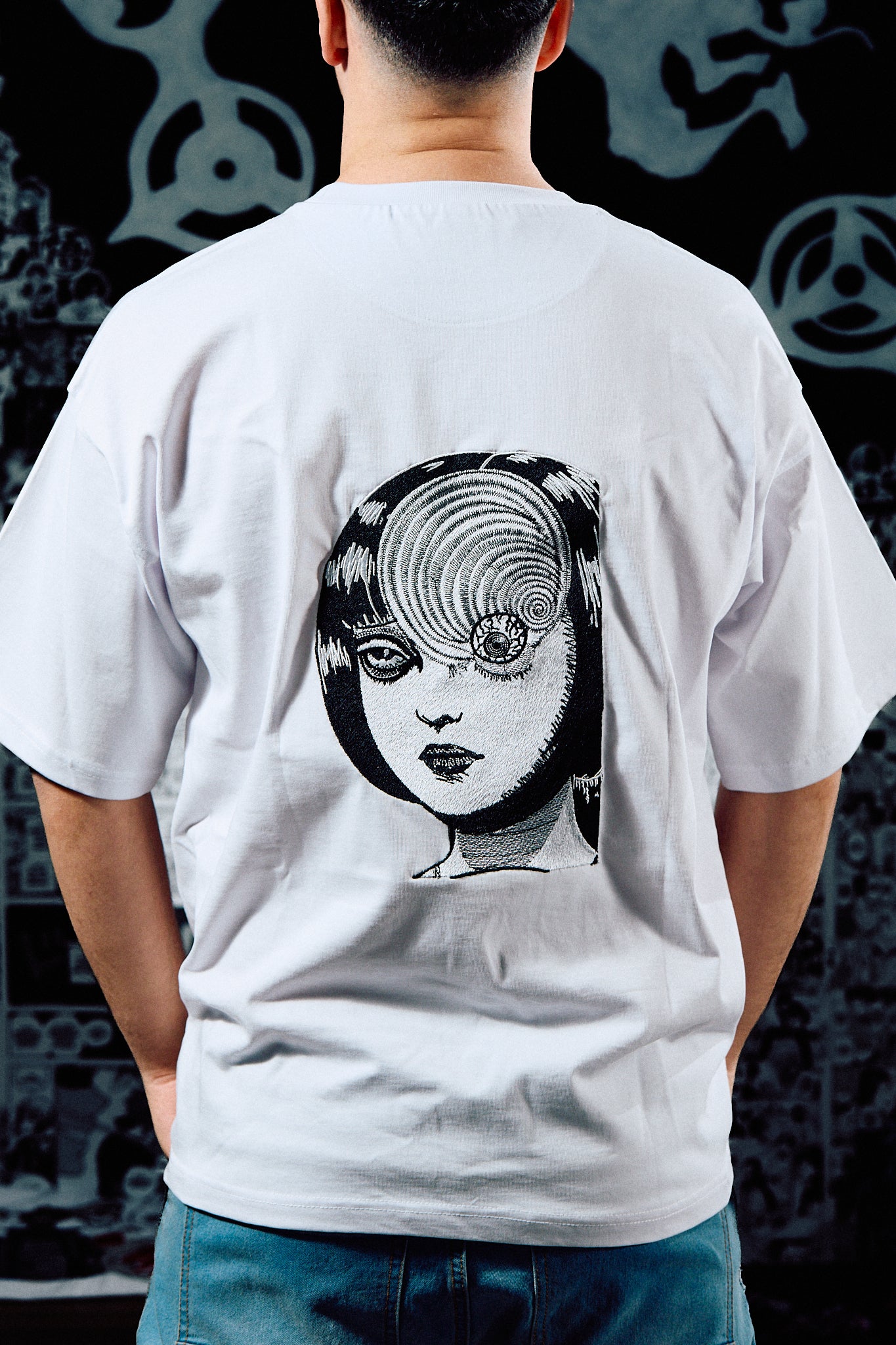Junji Ito T-Shirt – Uzumaki Spiral Horror Back Print Edition - White