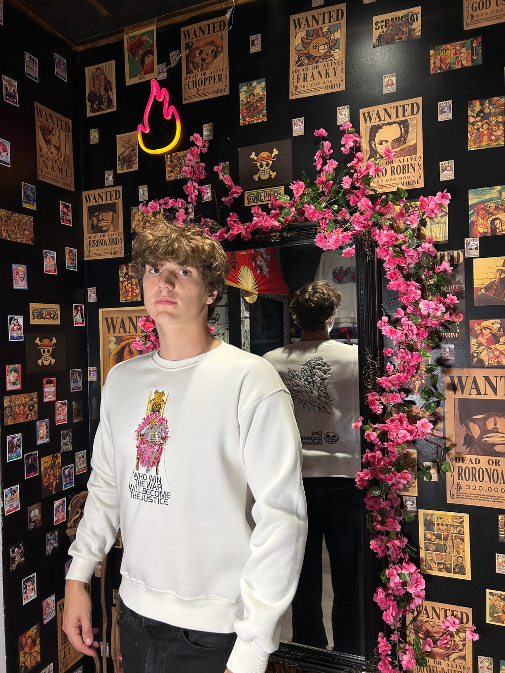 One Piece Crewneck Sweater – Donquixote Doflamingo Edition