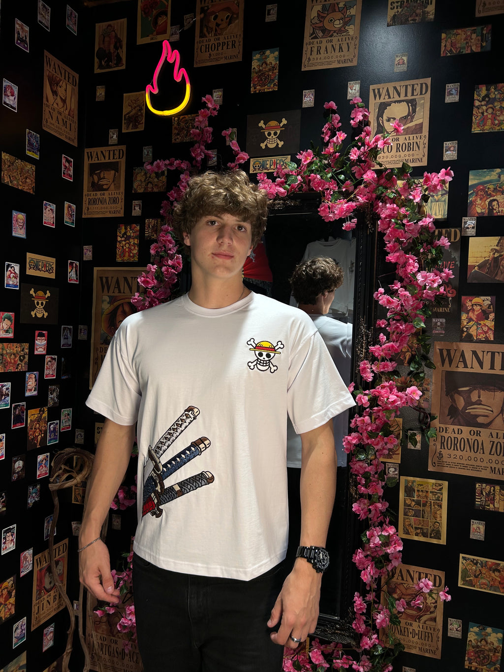 One Piece T-Shirt – Straw Hat & Three Swords Edition