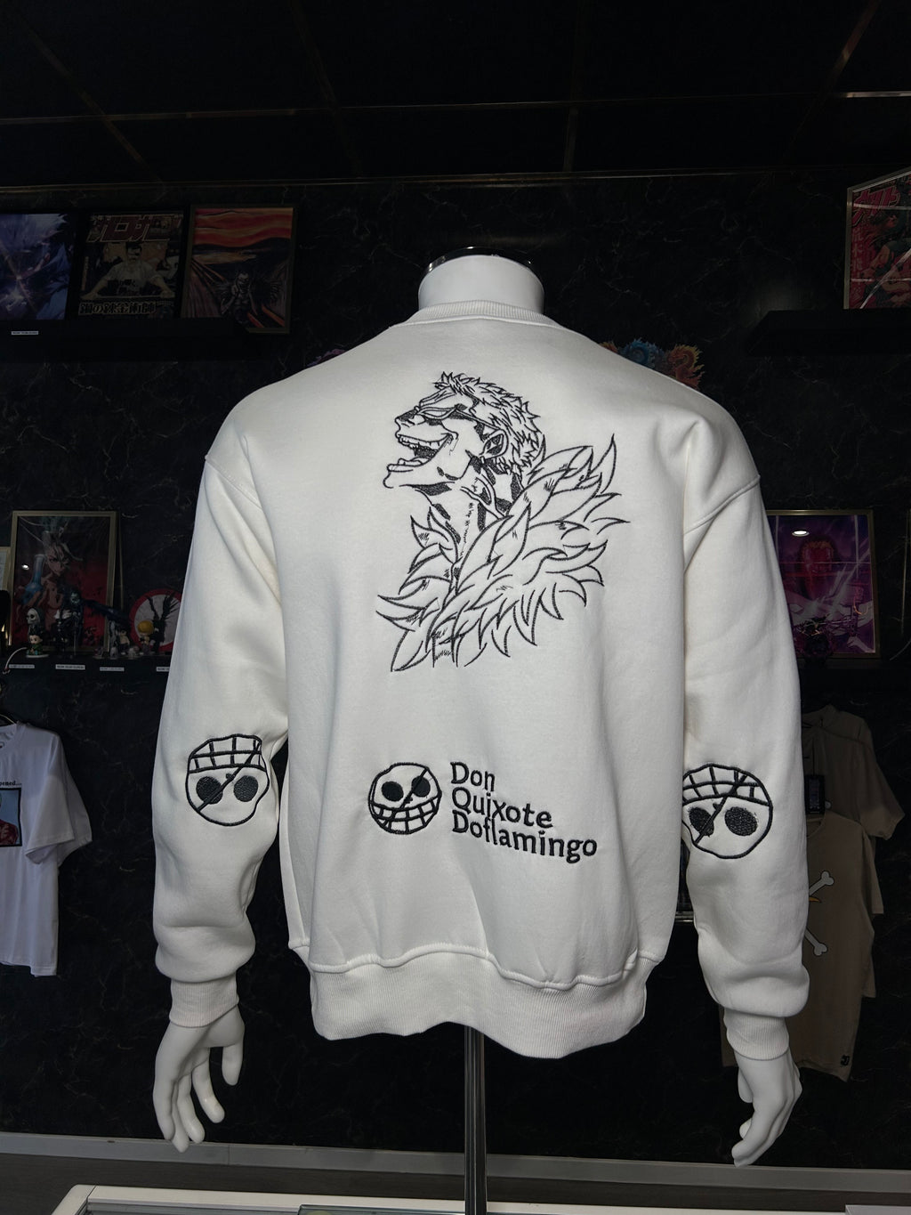 One Piece Crewneck Sweater – Donquixote Doflamingo Edition