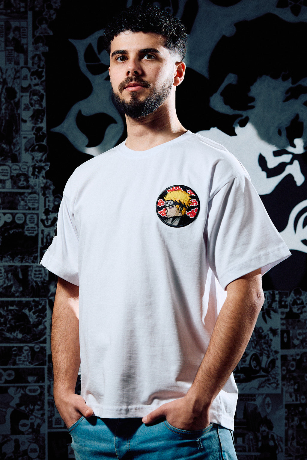 Pain (Naruto) Premium Embroidered T-Shirt – Naruto Shippuden Anime Streetwear