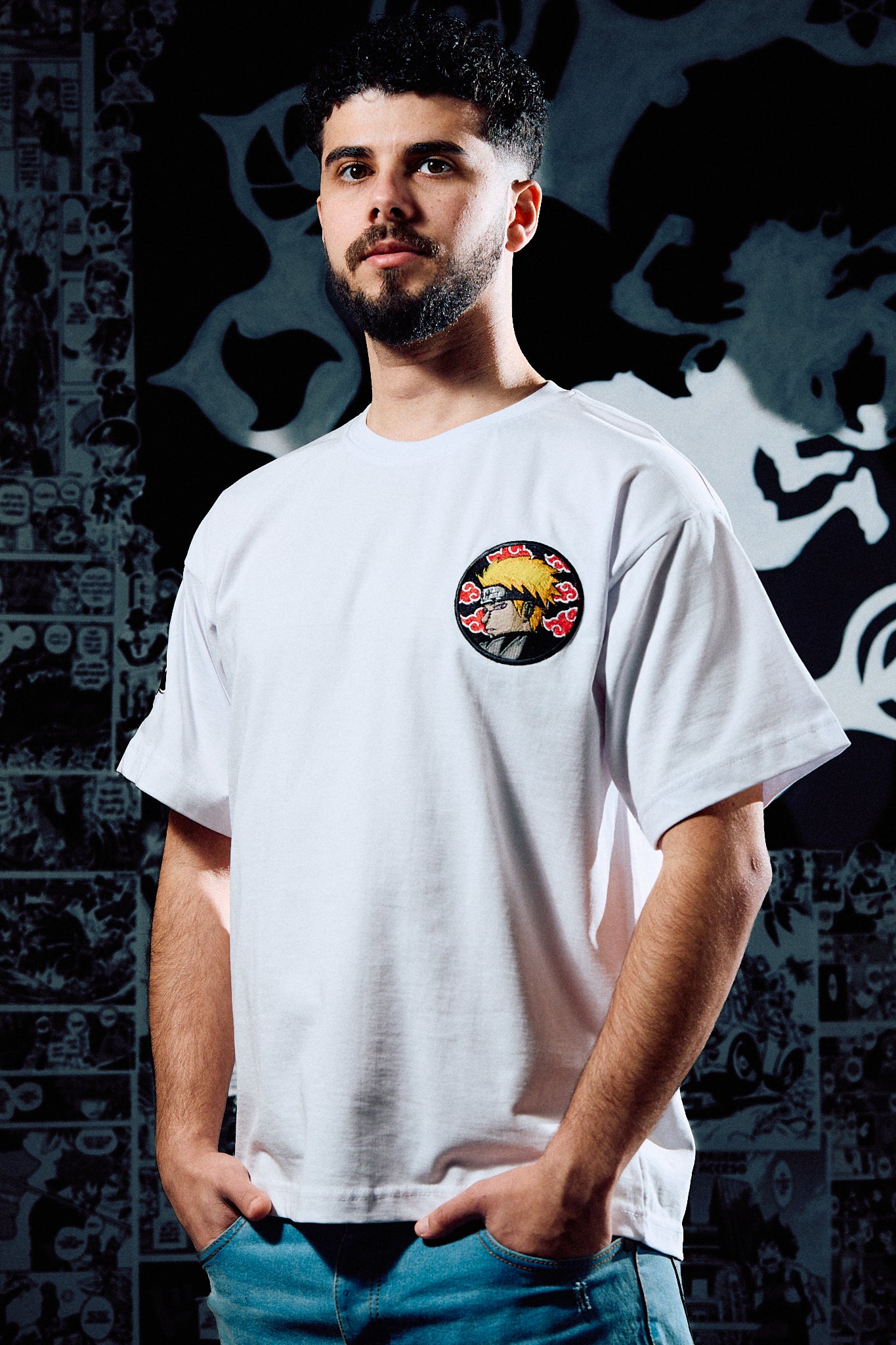Pain (Naruto) Premium Embroidered T-Shirt – Naruto Shippuden Anime Streetwear