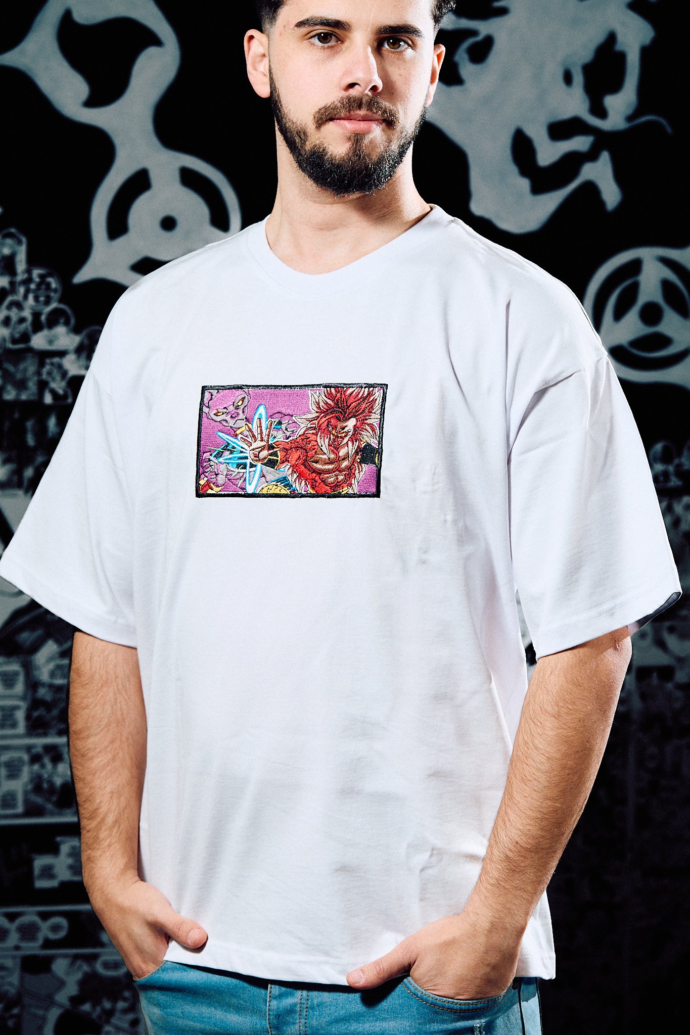 Dragon Ball T-Shirt – Broly vs Beerus Comic Panel Edition - White