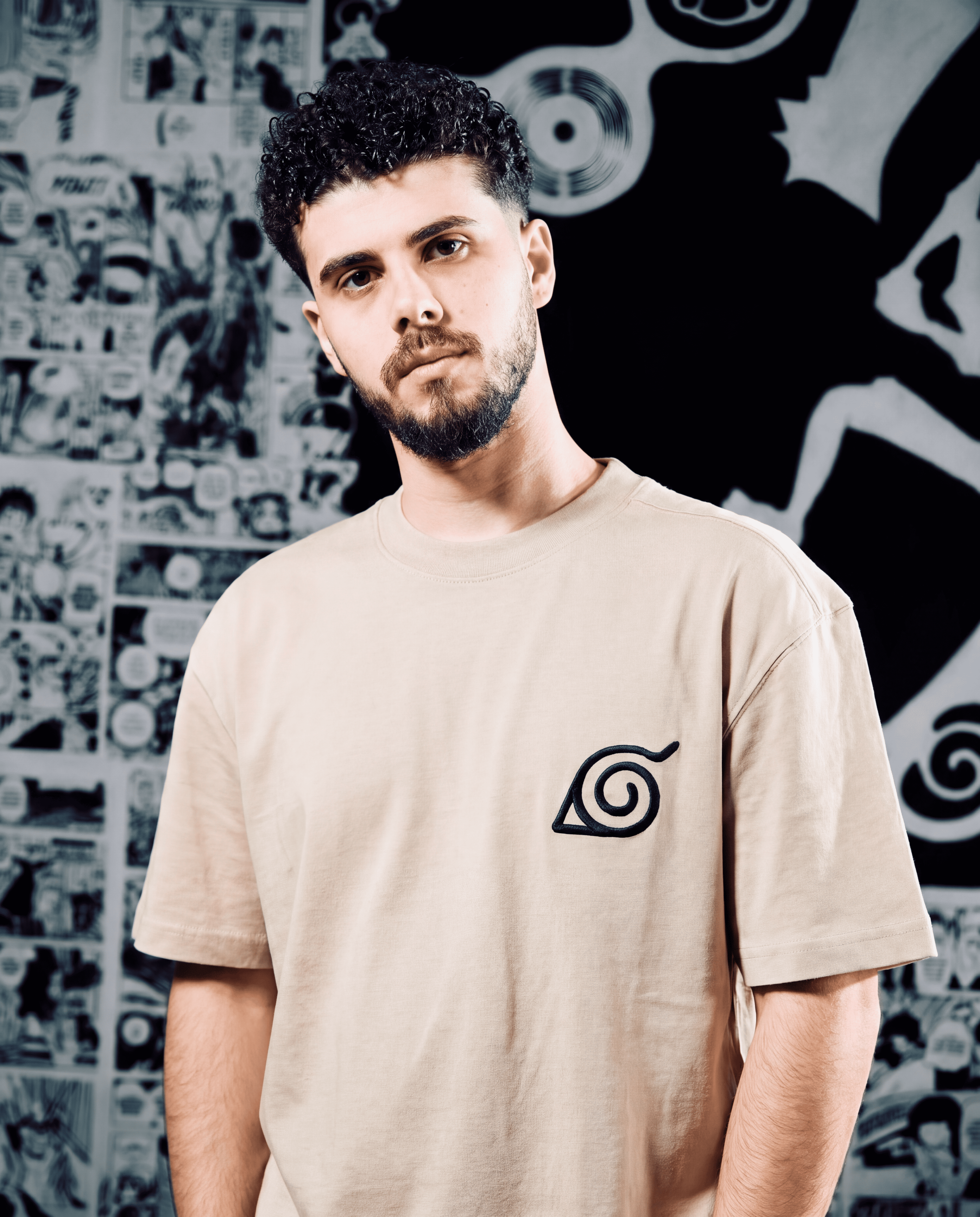 Naruto Logo Premium Embroidered Short Sleeve T-Shirt – Anime Streetwear
