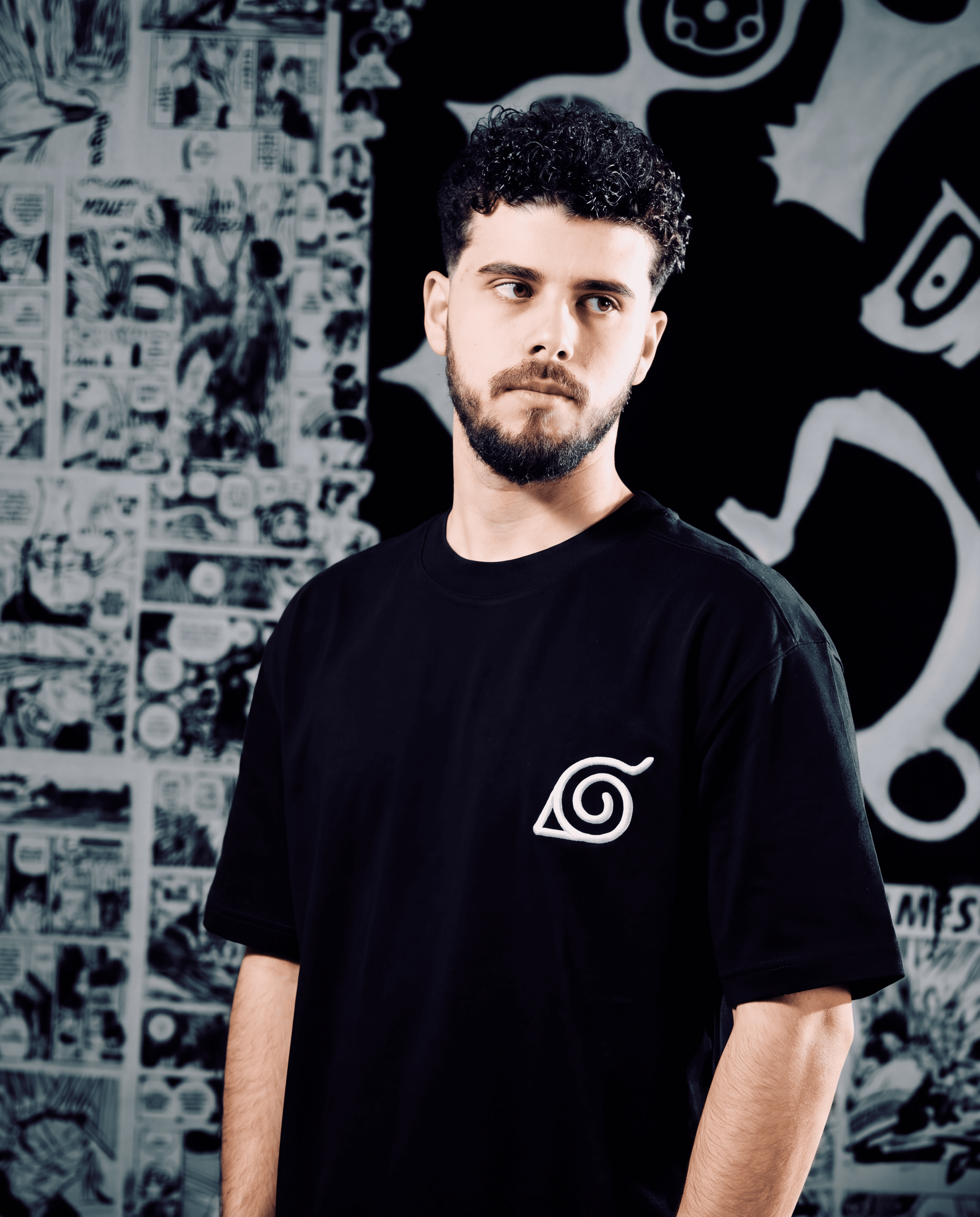 Naruto Logo Premium Embroidered Short Sleeve T-Shirt – Anime Streetwear