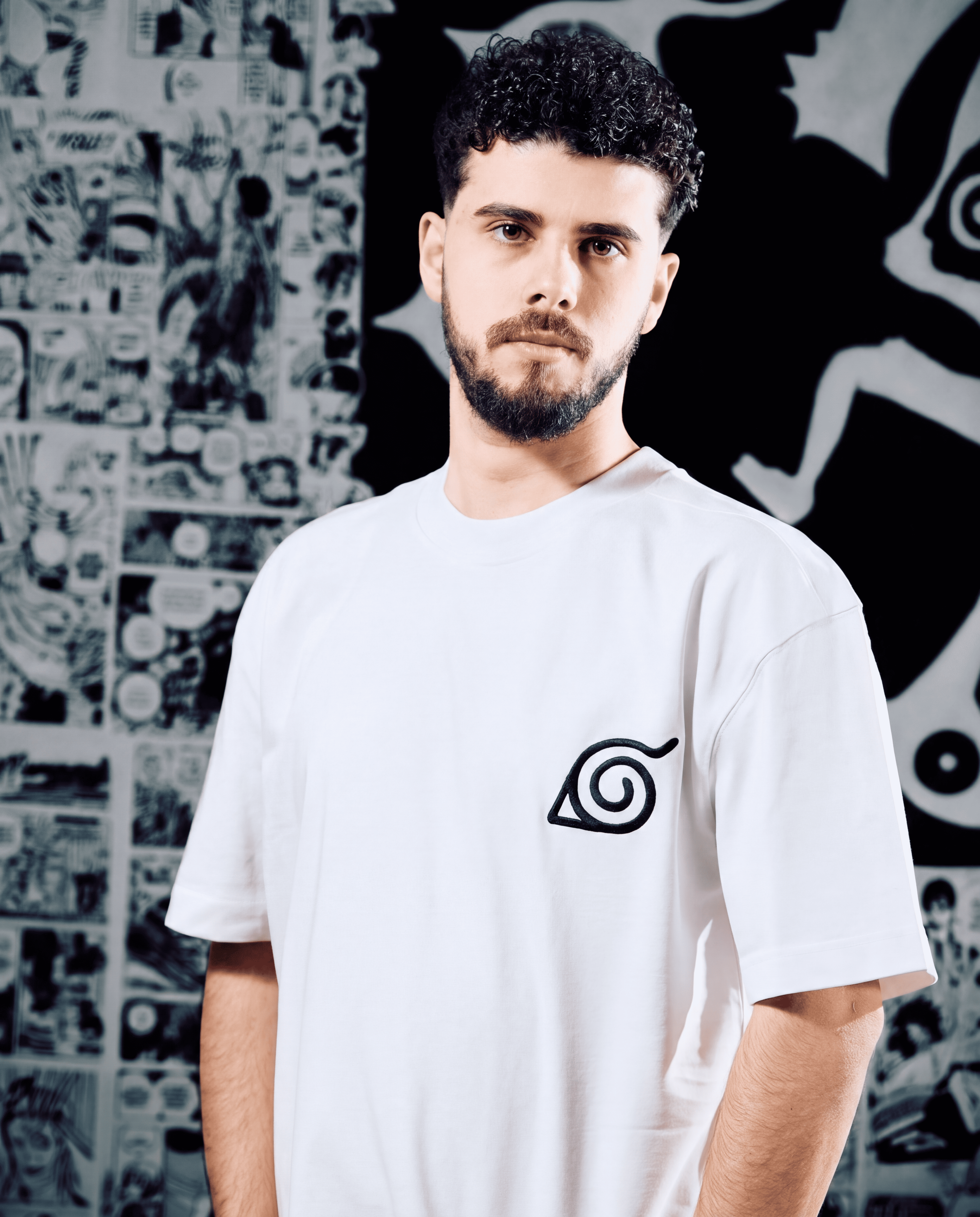 Naruto Logo Premium Embroidered Short Sleeve T-Shirt – Anime Streetwear