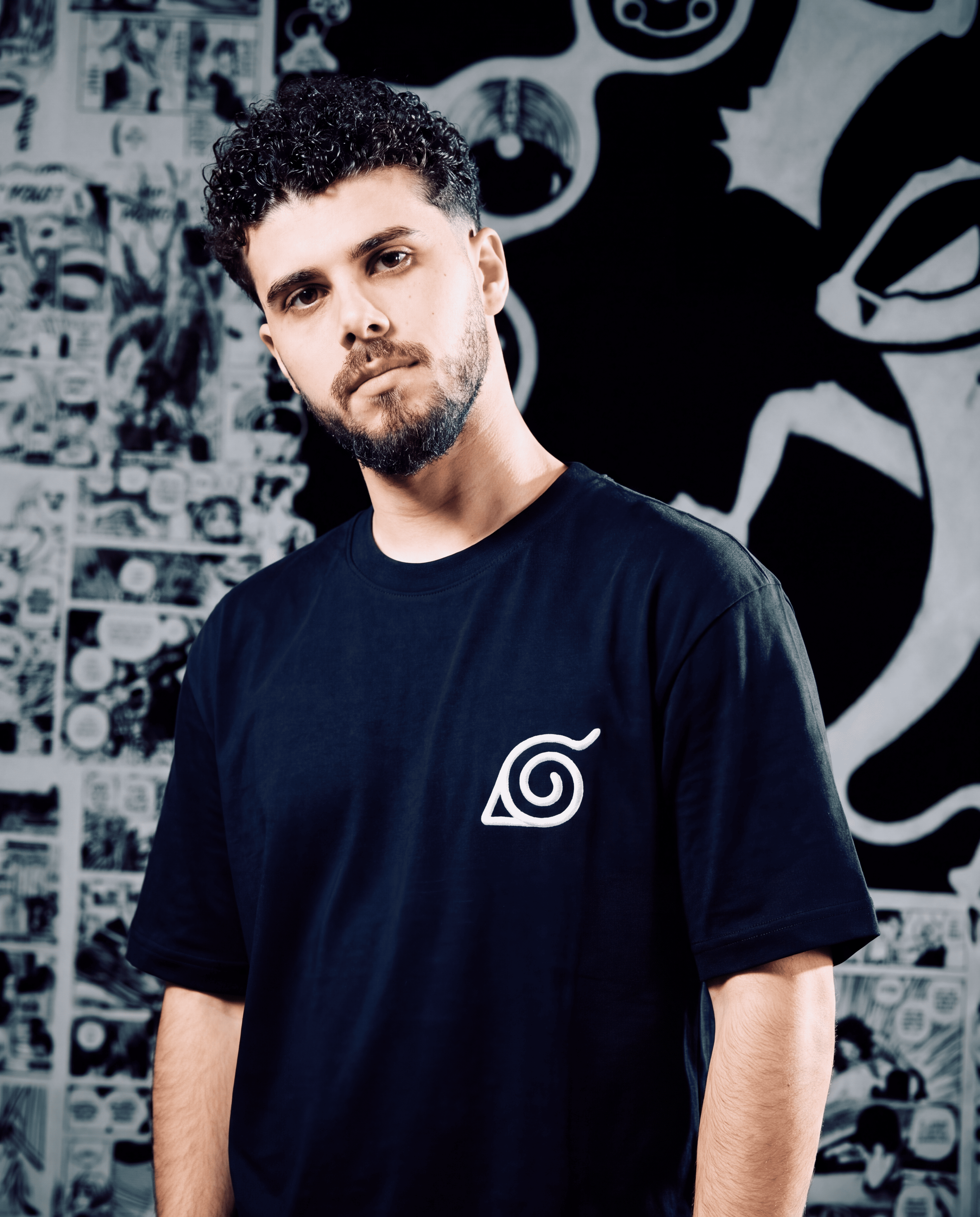 Naruto Logo Premium Embroidered Short Sleeve T-Shirt – Anime Streetwear