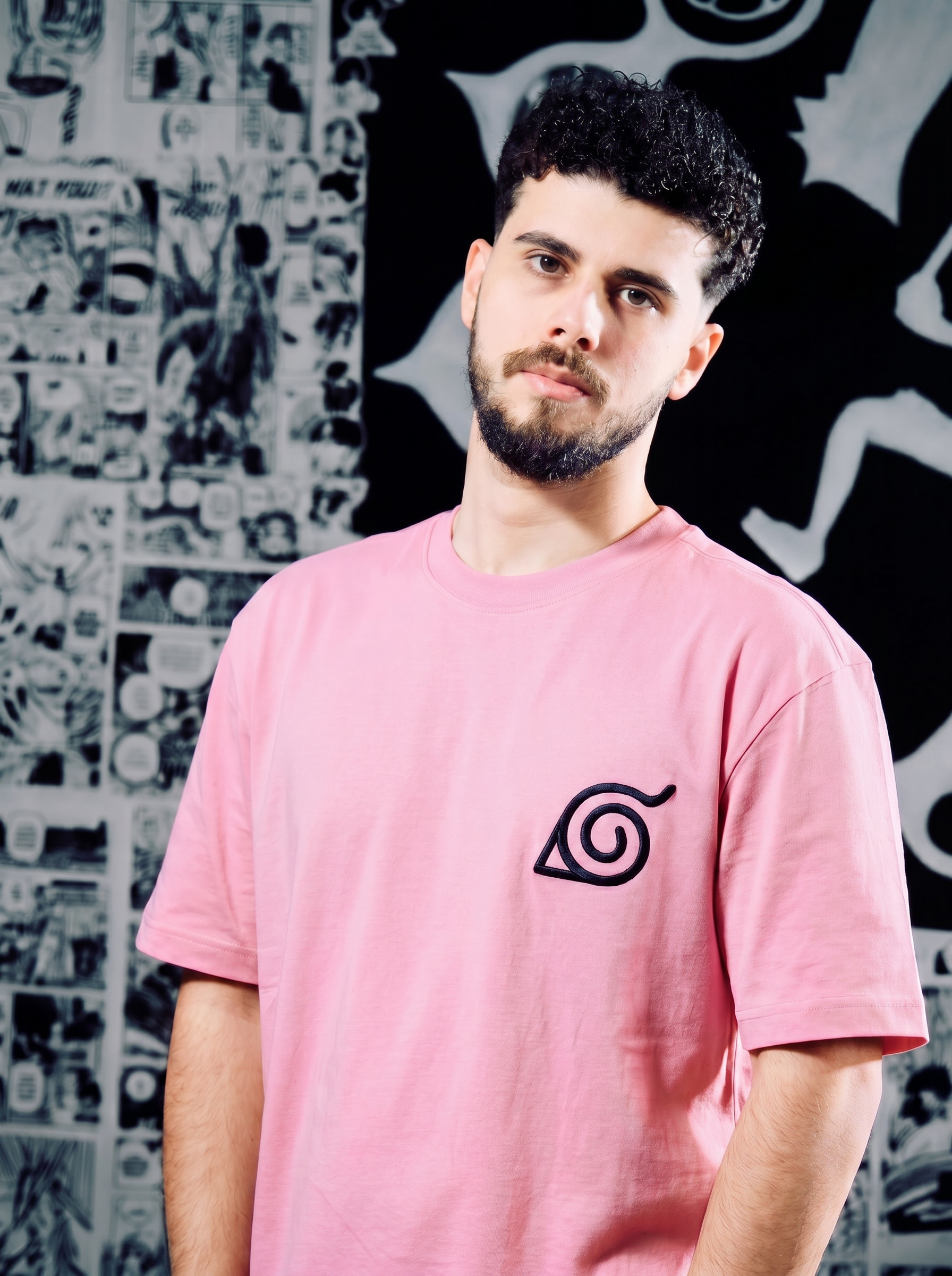 Naruto Logo Premium Embroidered Short Sleeve T-Shirt – Anime Streetwear