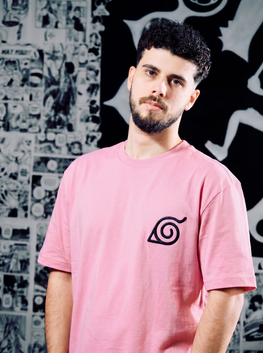 Naruto Logo Premium Embroidered Short Sleeve T-Shirt – Anime Streetwear