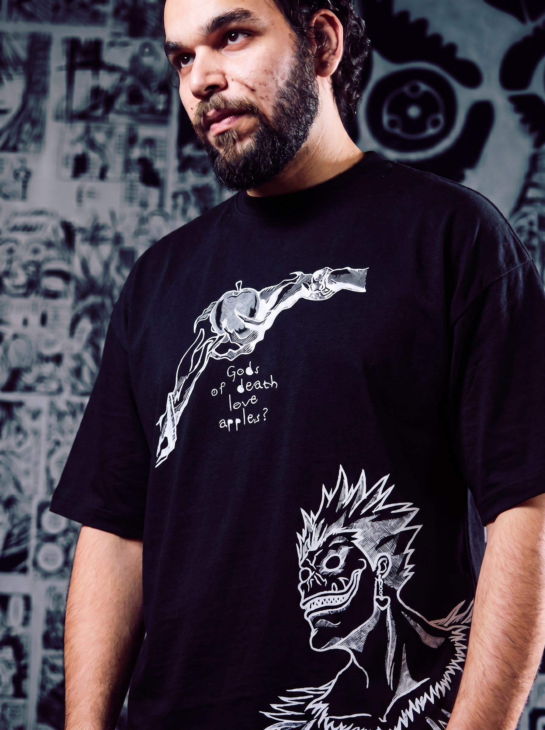 Death Note 2-in-1 Premium Embroidered Short Sleeve T-Shirt – Dual Design Anime Streetwear