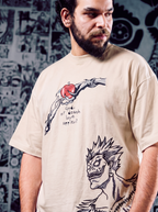Death Note 2-in-1 Premium Embroidered Short Sleeve T-Shirt – Dual Design Anime Streetwear