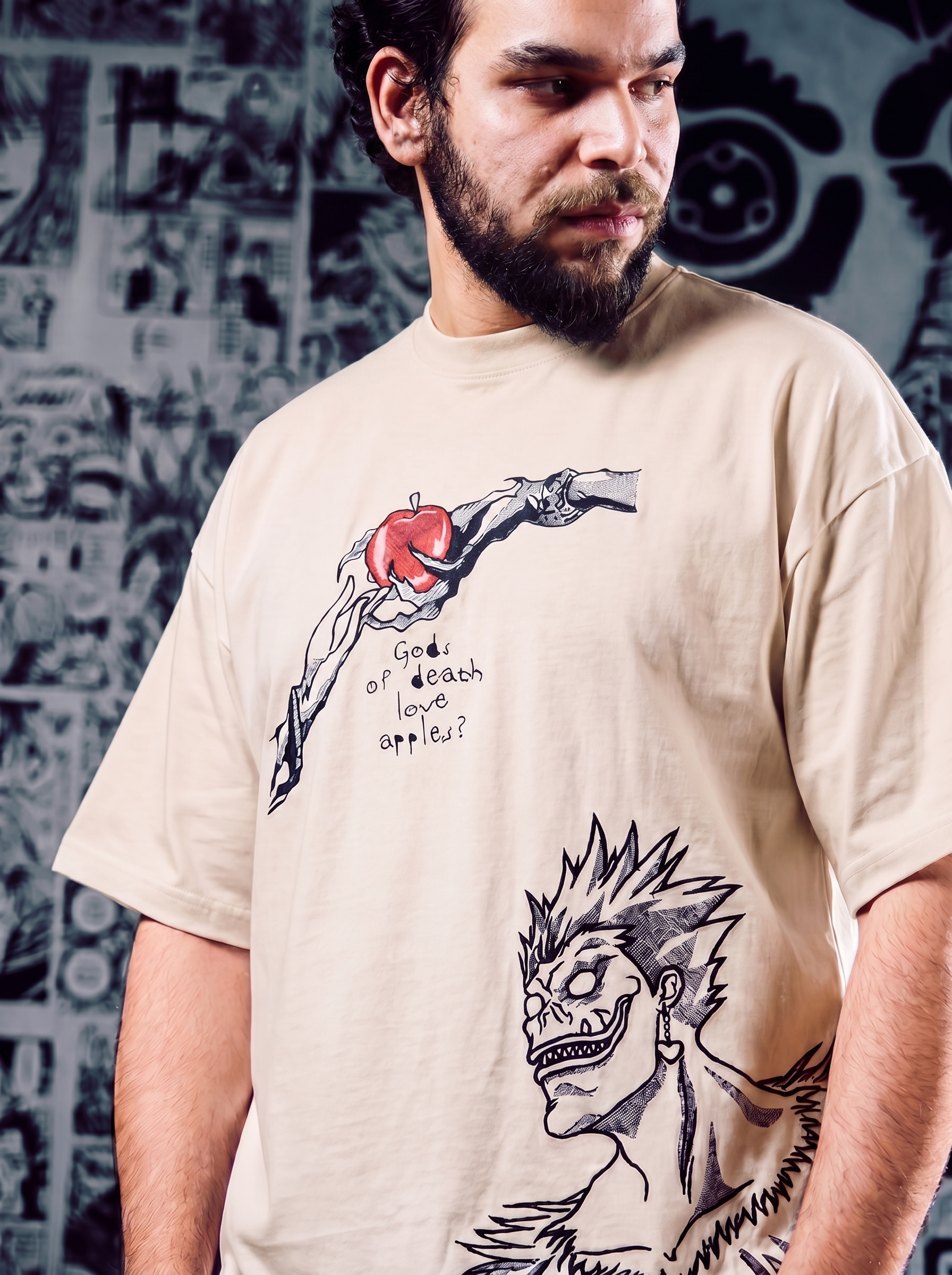 Death Note 2-in-1 Premium Embroidered Short Sleeve T-Shirt – Dual Design Anime Streetwear