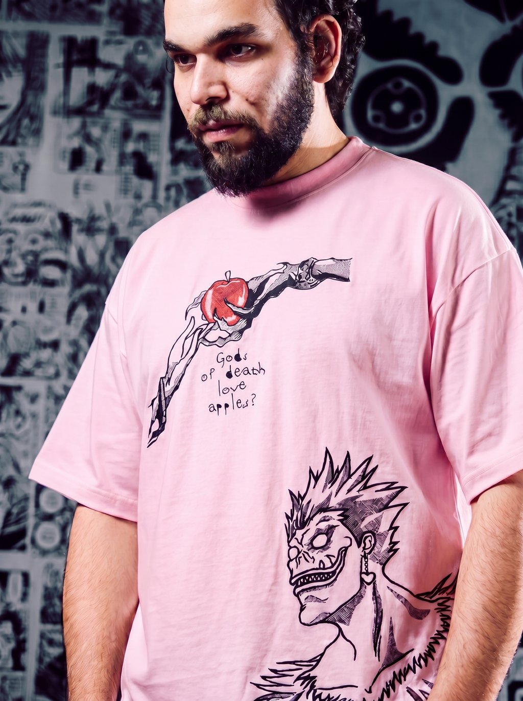 Death Note 2-in-1 Premium Embroidered Short Sleeve T-Shirt – Dual Design Anime Streetwear
