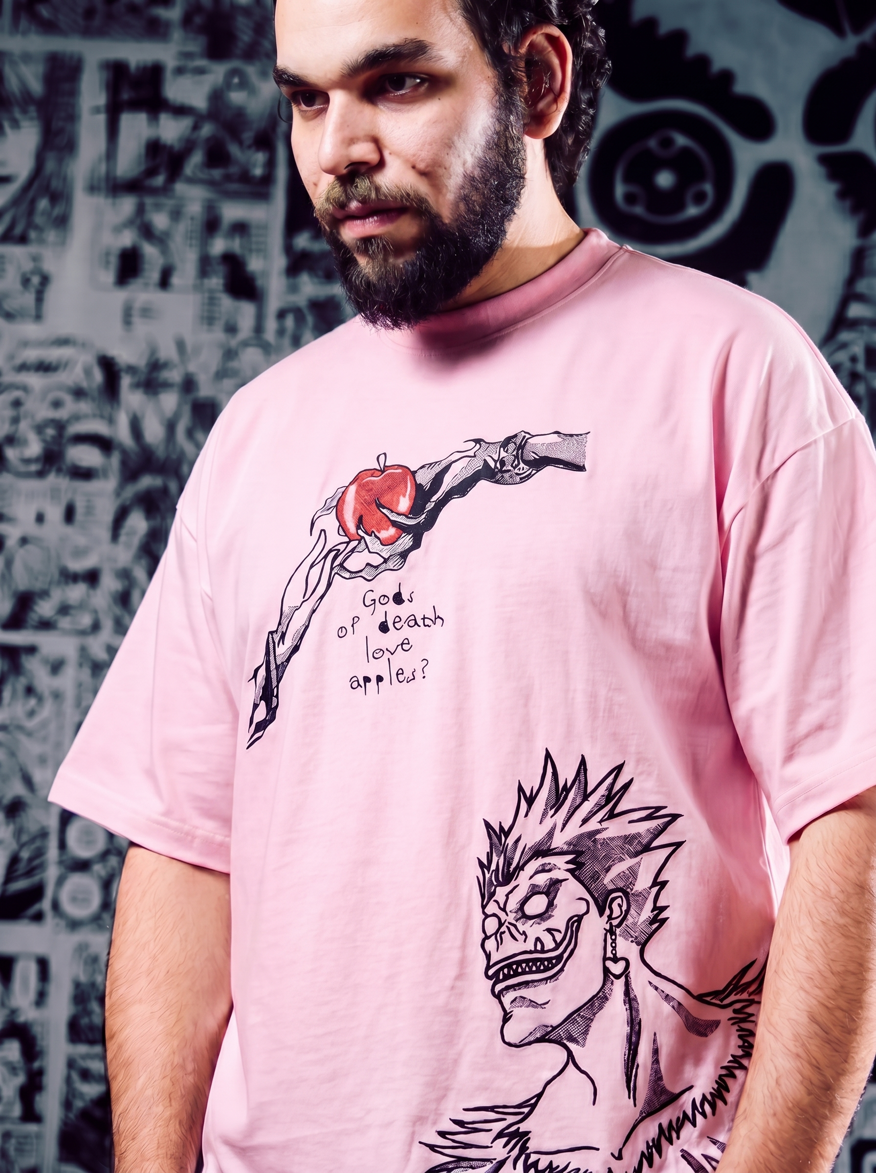 Death Note 2-in-1 Premium Embroidered Short Sleeve T-Shirt – Dual Design Anime Streetwear