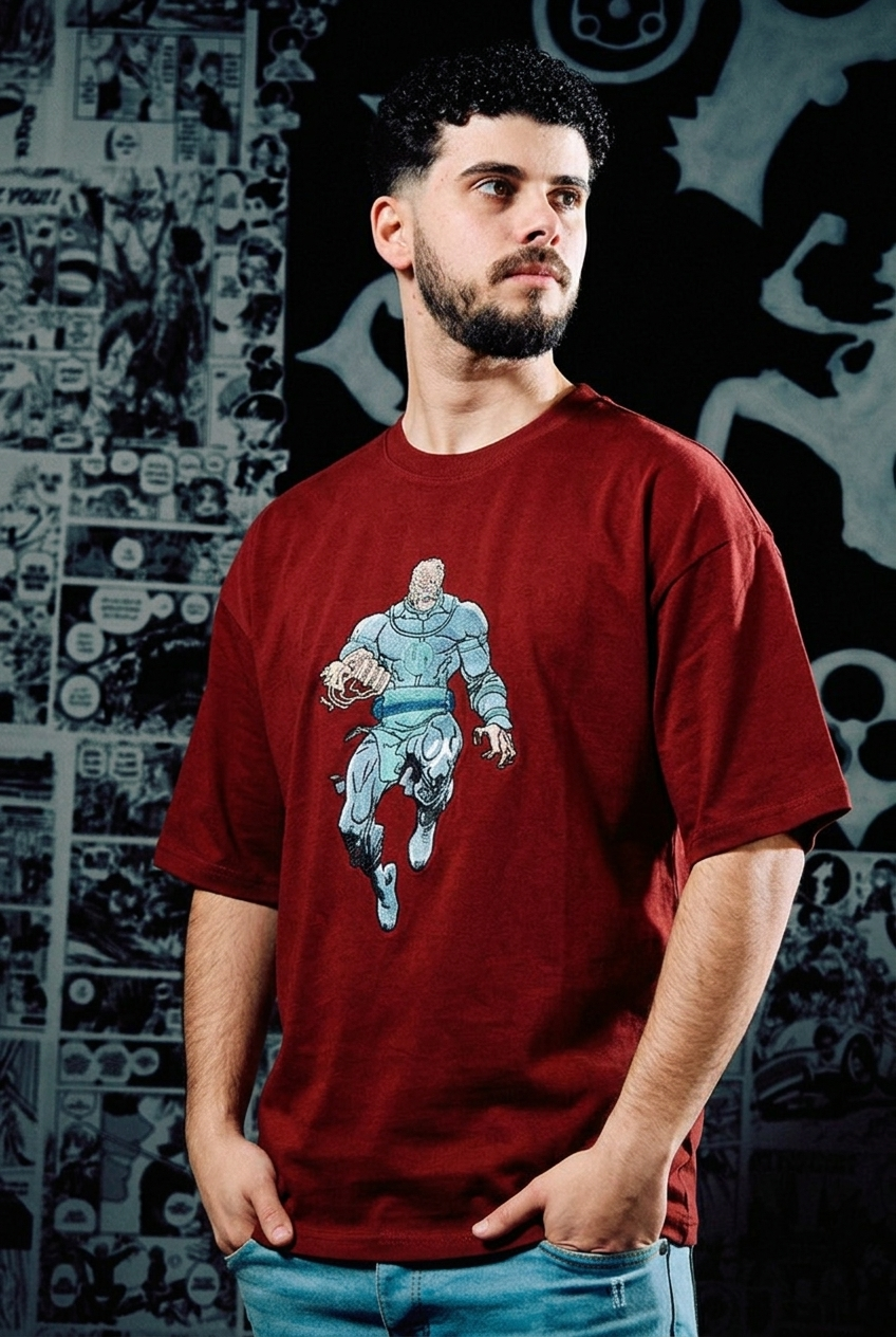One Punch Man T-Shirt – Garou Monster Edition - Dark Red