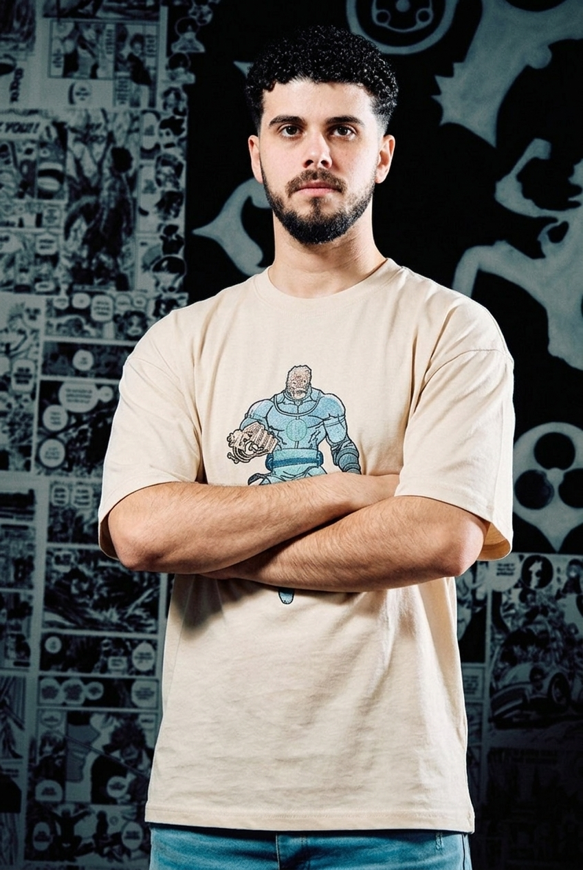 One Punch Man T-Shirt – Garou Monster Edition - Beige