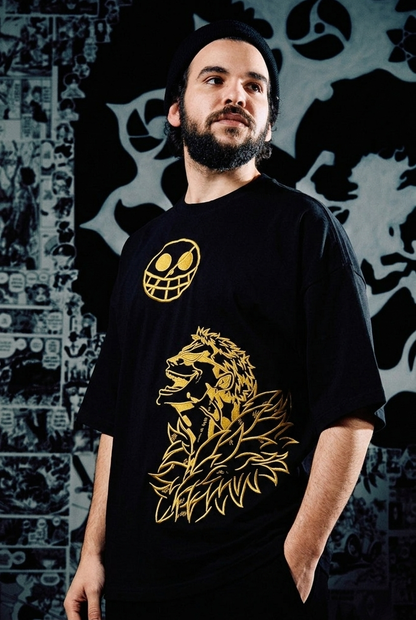 One Piece T-Shirt – Trafalgar Law Golden Edition - Black