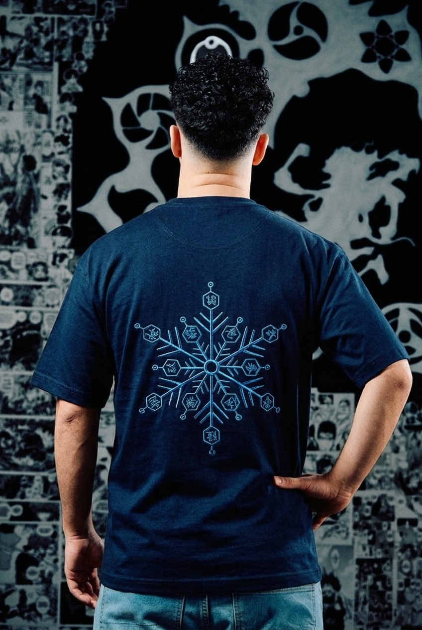Jujutsu Kaisen T-Shirt – Domain Expansion Back Print Edition - Navy Blue