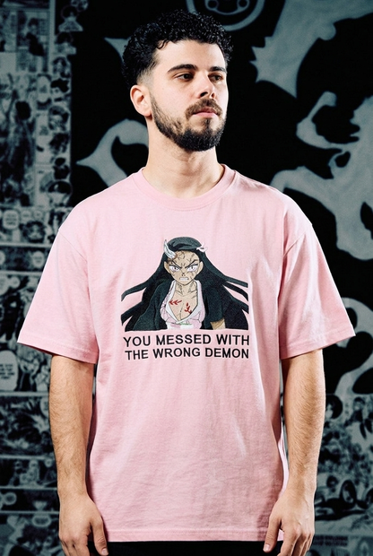 Demon Slayer T-Shirt – Nezuko 'Wrong Demon' Edition - Pink