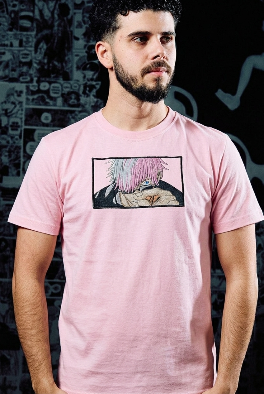 Jujutsu Kaisen T-Shirt – Gojo Satoru Limitless Edition - Pink