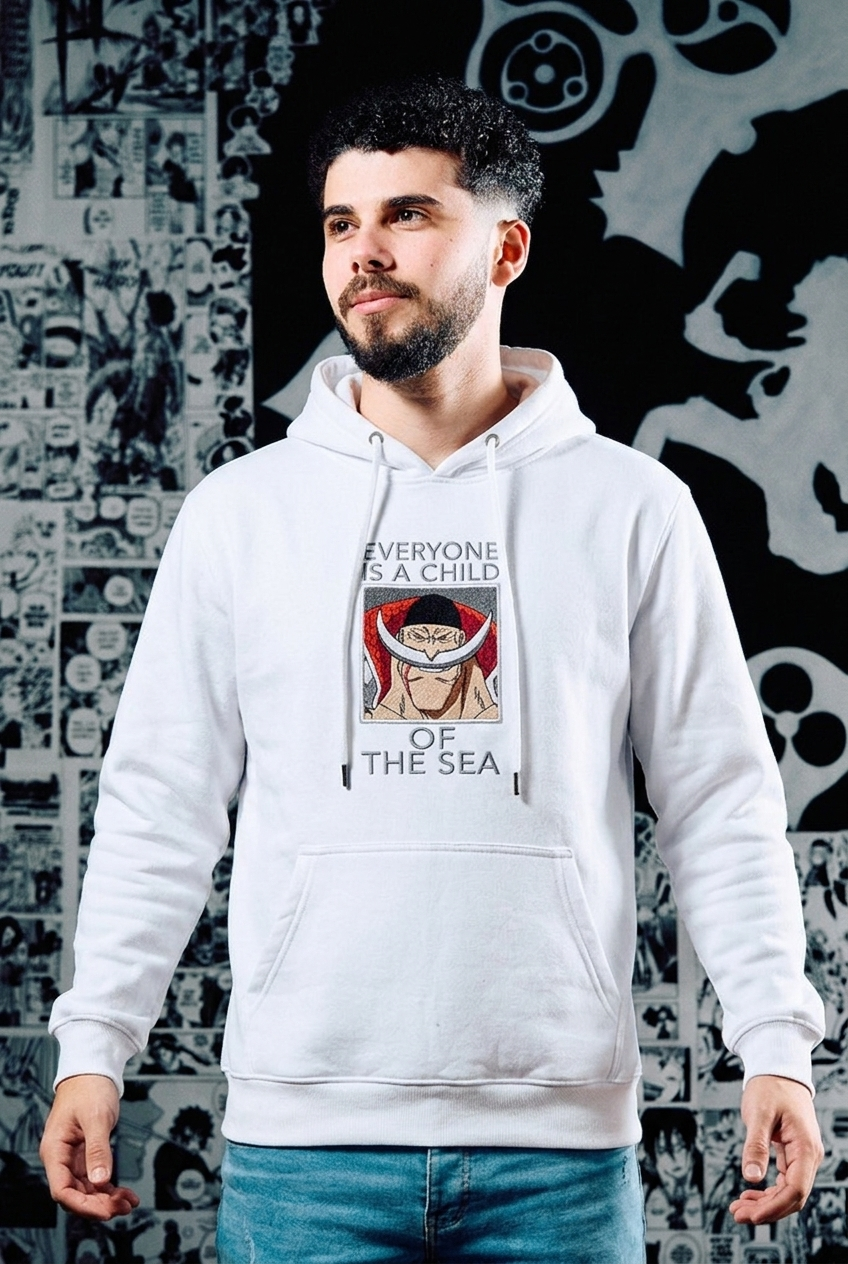 Hoodie – Premium Embroidered Edition Vol.4 - White