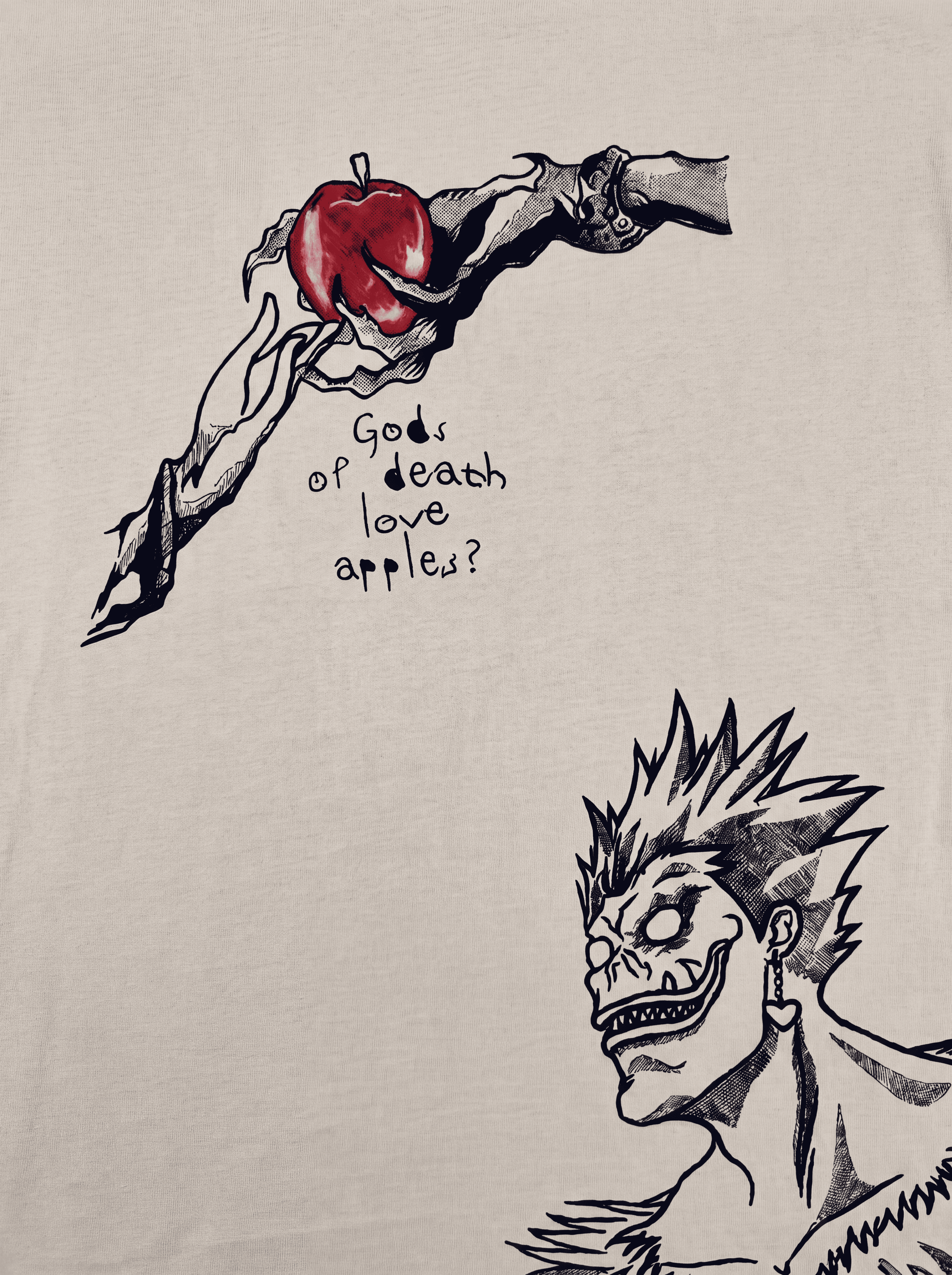 Death Note 2-in-1 Premium Embroidered Short Sleeve T-Shirt – Dual Design Anime Streetwear