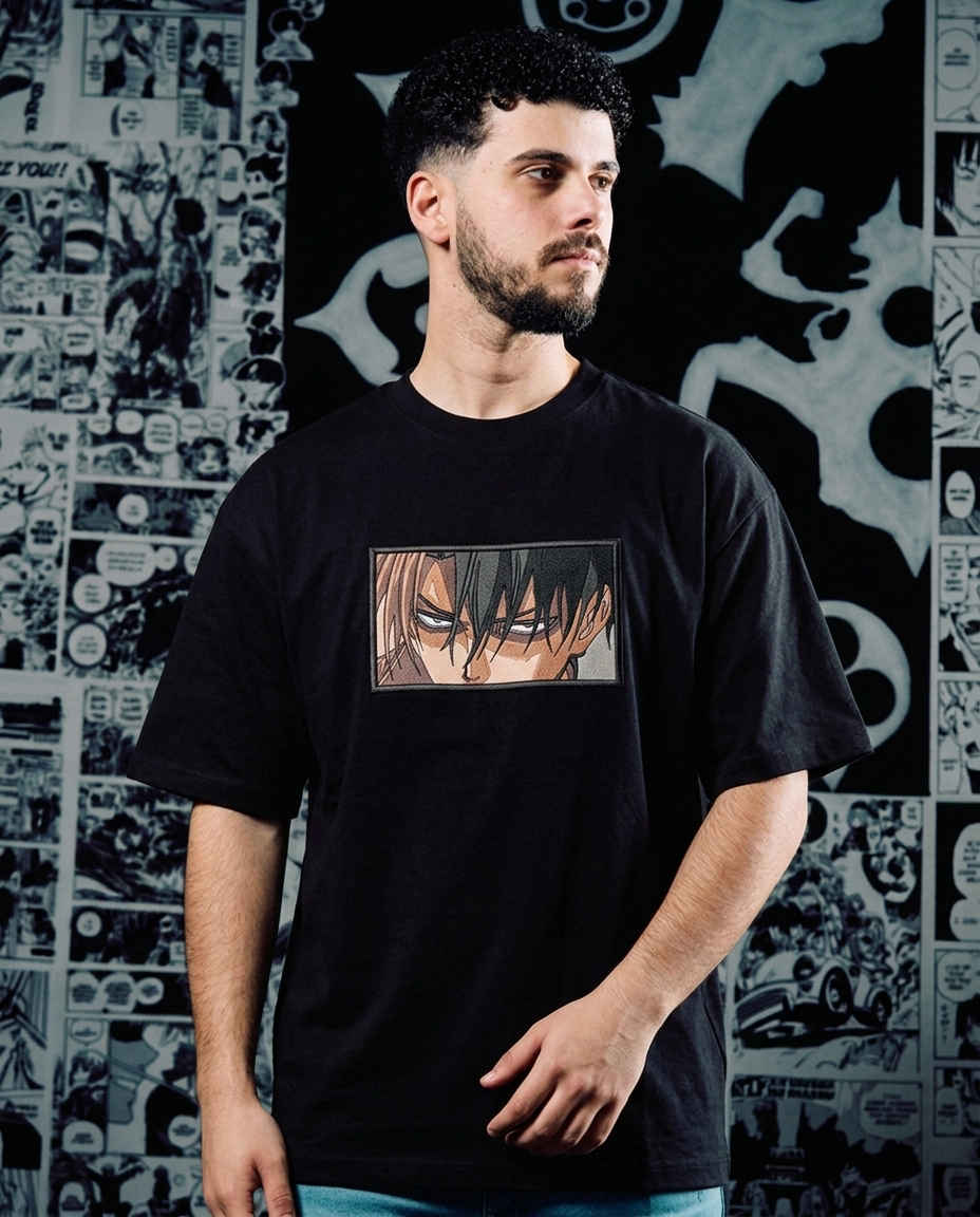Levi Ackerman Elite Embroidered Tee