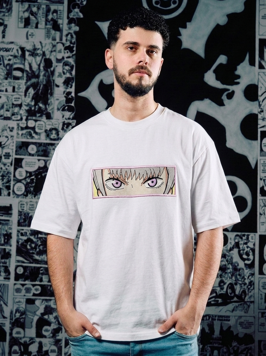 Grimoire Bearer Embroidered Tee - White