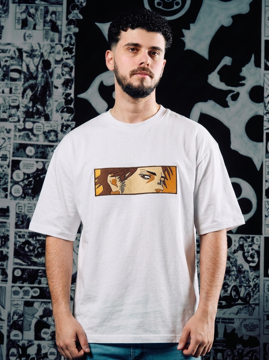 Clover Kingdom Elite Embroidered Tee - White