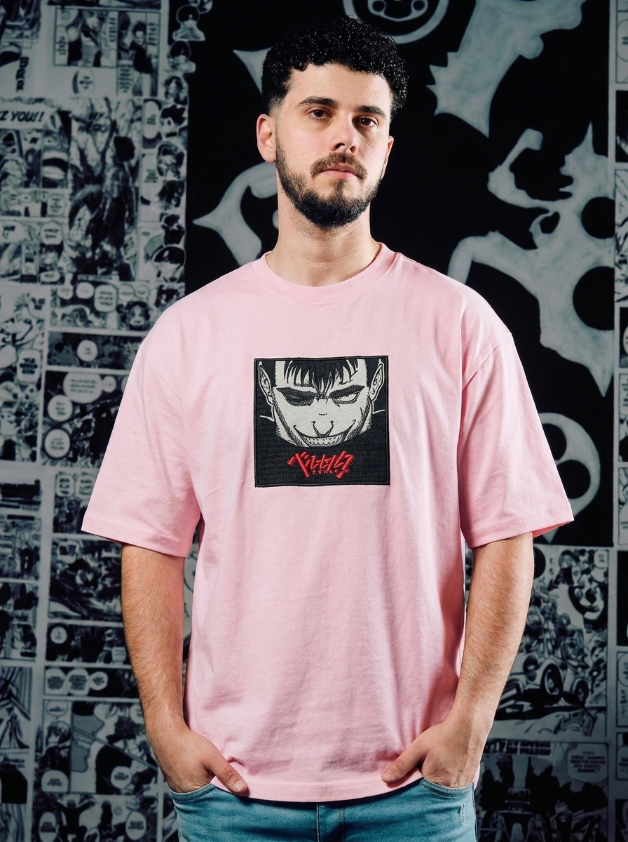 Apostle's Wrath Embroidered Tee - Light Pink