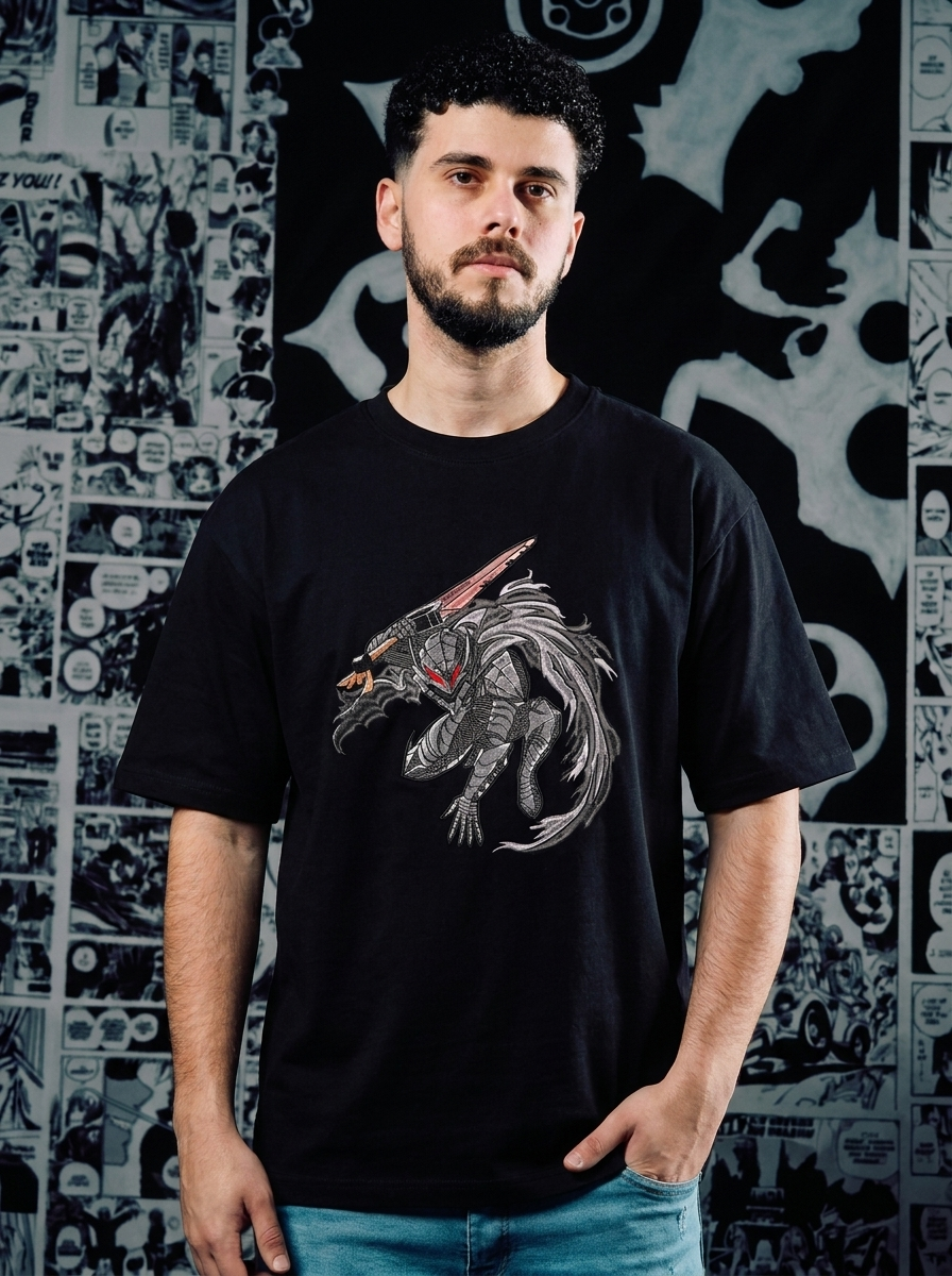 Inner Demon Embroidered Tee - Black