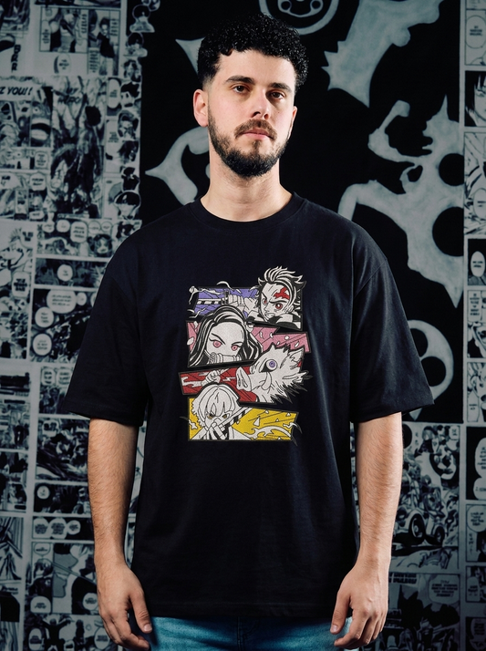 Beast Breathing Embroidered Tee - Black